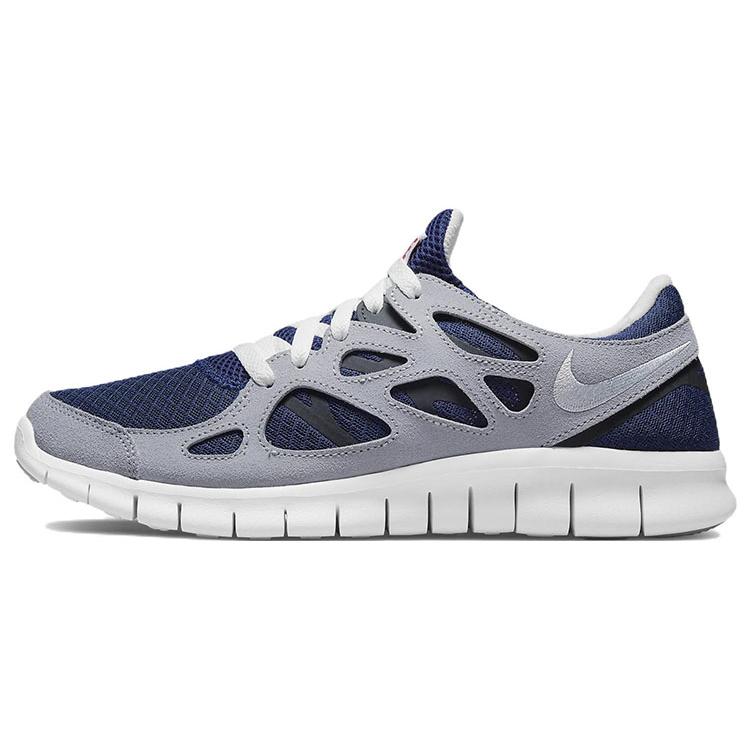 New Nike Free Run 2 'Midnight Navy Wolf Grey' 537732-407