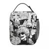 Satoru Gojo Anime Japanischer Manga Isolierte Lunchtasche für Kinder Schul-Kühltasche Thermische Lebensmittelbox Tragbare Lunchboxen Behälter