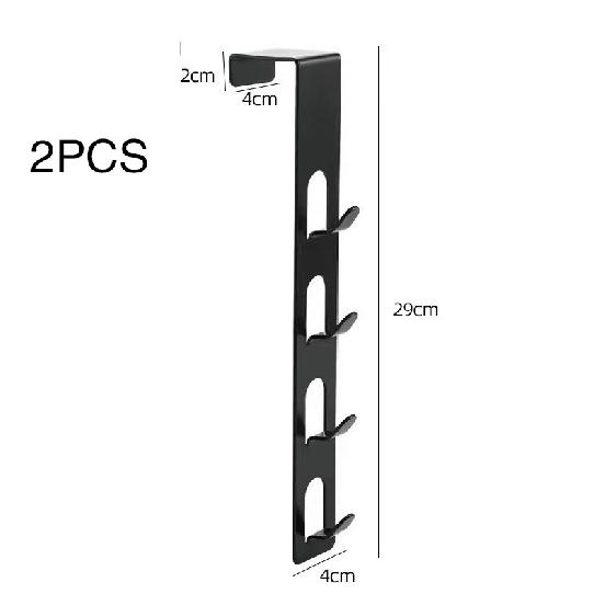 Door hook, no drilling, wall hanging clothes rack, bedroom clothes bag, iron hanging rack, door back vertical hanging clothes hook