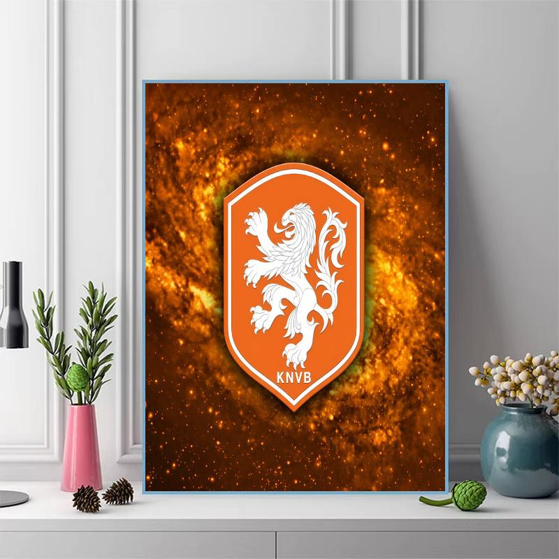 KNVB 100% Round Full Drill 5D DIY Diamond Painting Embroidery Cross Stitch Rhinestone Décor