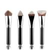 Custom Logo Angled Synthetic Hair Crescent Arc Shape Flat Angled Foundation Brush Brushes for Make Up Foundation Private Label