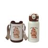 Labubu Children's Thermos Cup 111 Stainless Steel Straw Water Cup High Value Cartoon Double Drink Student Bouncing Cup