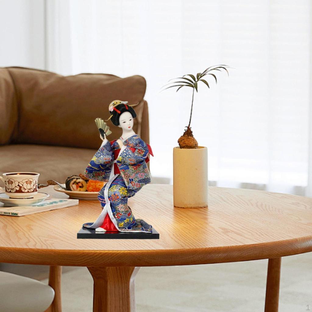 Asiatische Kabuki-Figur, Japan, Kimono-Mädchen, Skulptur, Bastelgeschenk, japanische Puppe für Badezimmer