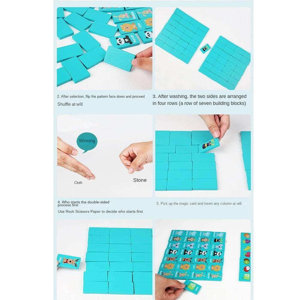 Wooden Family Board Game Early Educational Early Educational Puzzles Toy Party Family