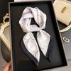 70Cm Red Dot Printed Scarf Women's Spring and Summer Polyester Fiber Scarf Fashion Versatile Clothes Bag Accessories Scarfs