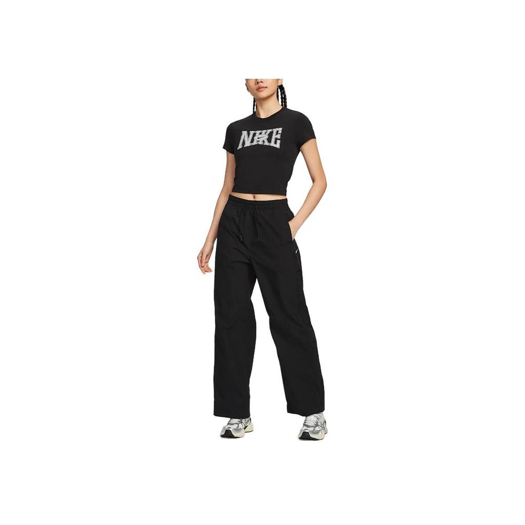 Nike Sportswear Fashion Slim Fit Short Sleeve T-Shirt Women tops Black HQ1710-010