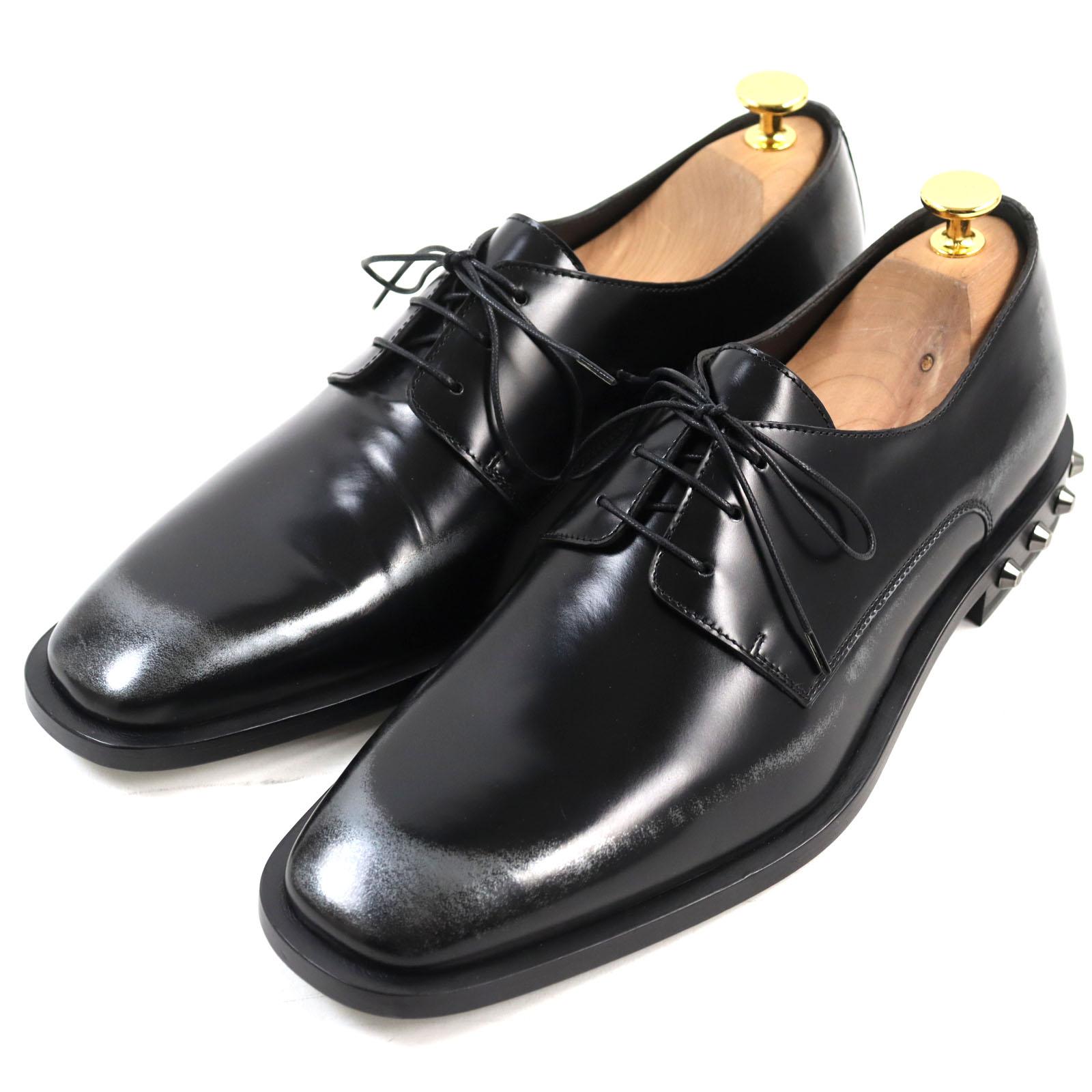 

Pristine JIMMY CHOO Leather shoes STEFAN Studded lace-up Black 41 192STEFAN.WBM Used