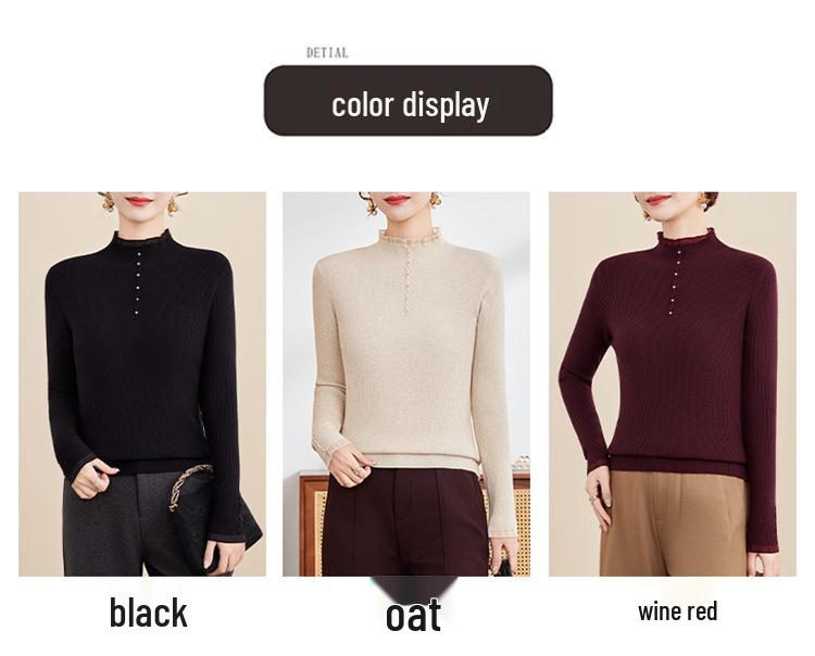 2025 New Winter Knit Sweater for Middle-aged Women - Stylish Base Layer