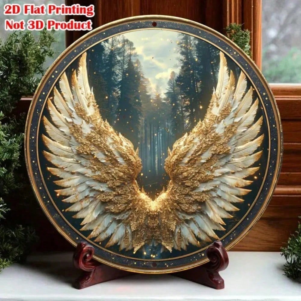 

Vintage Tin Sign Round 8 Inch Retro Metal Wall Art Home Decor 20x20 різнокольоровий