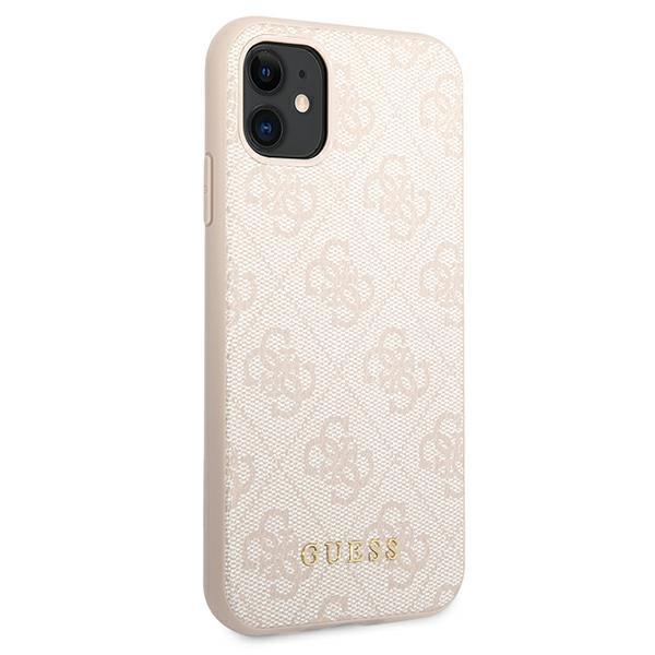 Guess Guhcn61G4Gfpi Iphone 11 / Xr 6,1Różowy/Pink Hard Case 4G Metal Gold Logo