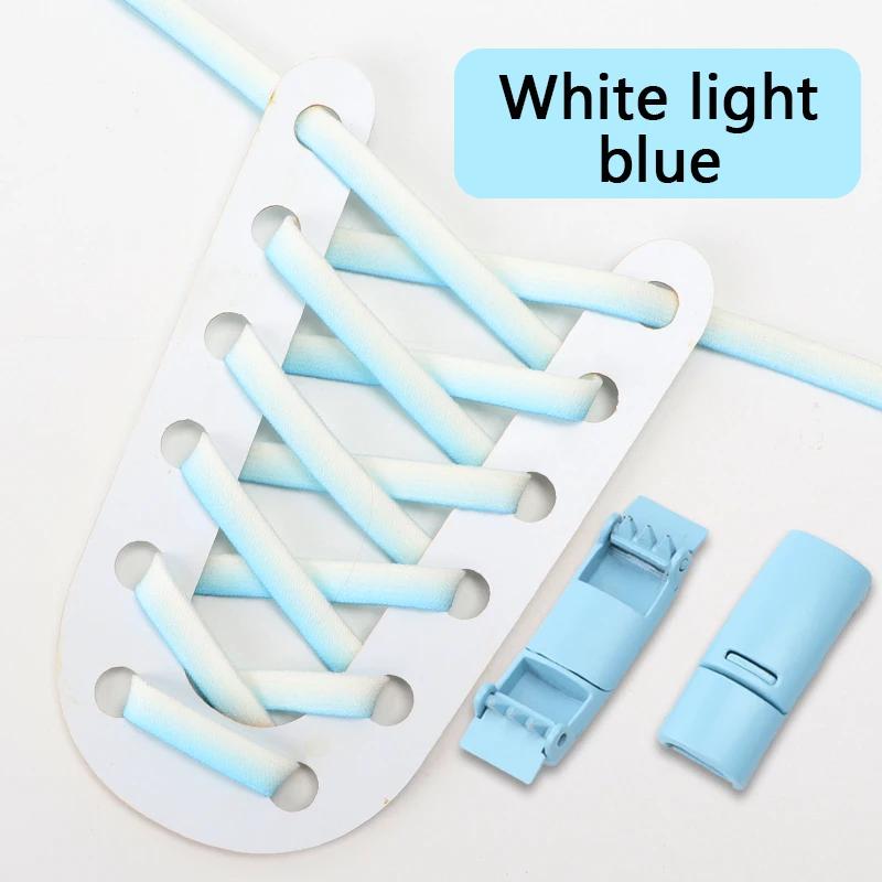 Gradient Elastic Laces Sneakers Magnetic Lock Shoelaces Without ties Kids Adult lazy No Tie Shoe laces for Shoes Accessories