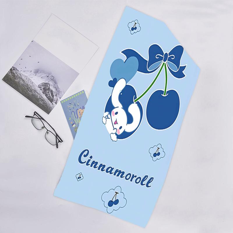 1pc Sanrio Cinnamoroll4 Beach Towel, Beach and Seaside Swimming Pool Equipment, Fashion Pattern, Rectangular, Travel Essentials