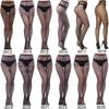 European & American Fashion Fishnet Pantyhose with Sexy Tattoo Lace Design