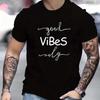 Good Vibes Only T-Shirt Rasta Reggae Roots Kleidung Neue Mode Herren Sommer Lockerer Schnitt 100% Baumwolle Bedrucktes T-Shirt Tops 42321