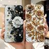Phone Case For Xiaomi Redmi Note 10 Pro 4G Funda Flower Painted Matte Soft  Protective Cover for Redmi Note10 10S 10Pro Bags
