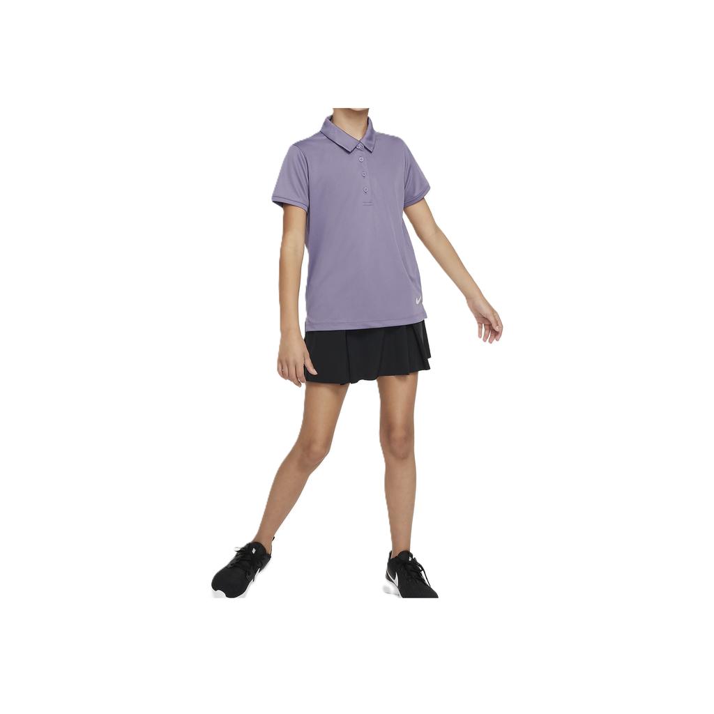 Nike Dri-FIT Victory Solid Comfortable Versatile Short Sleeve Golf Polo Shirt Kids Tops Dawn White DN1967-509