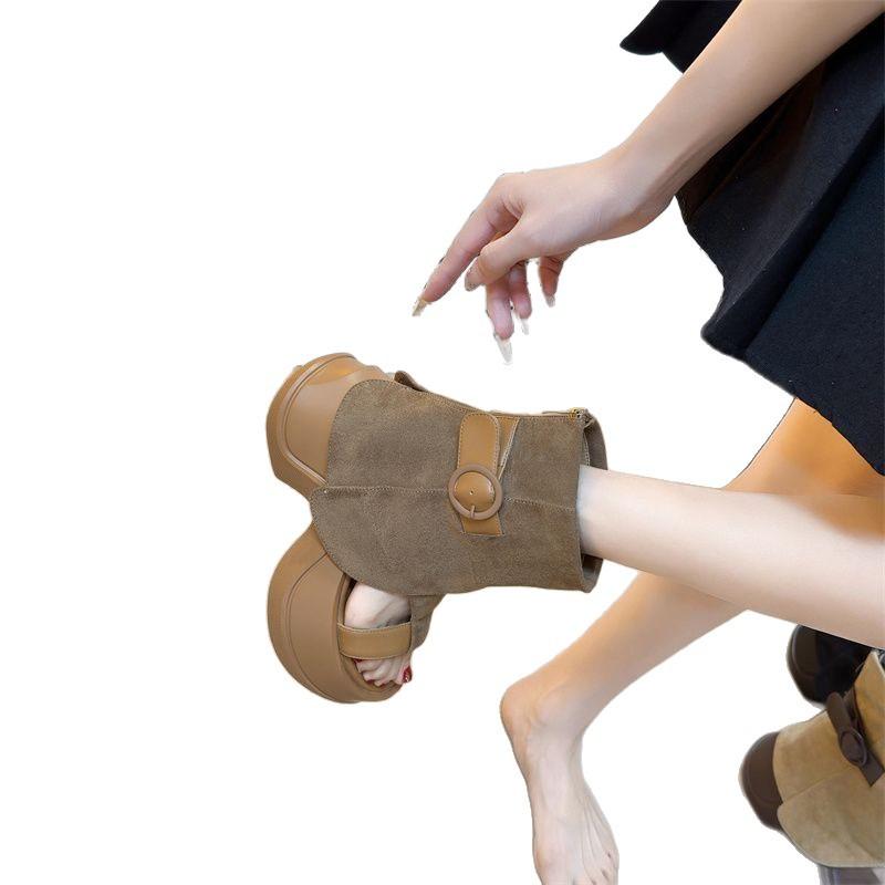 Fairy Wind Cool Boots Female Summer New Light Luxury Casual Style Versatile Sandals Breathable Women's Shoes