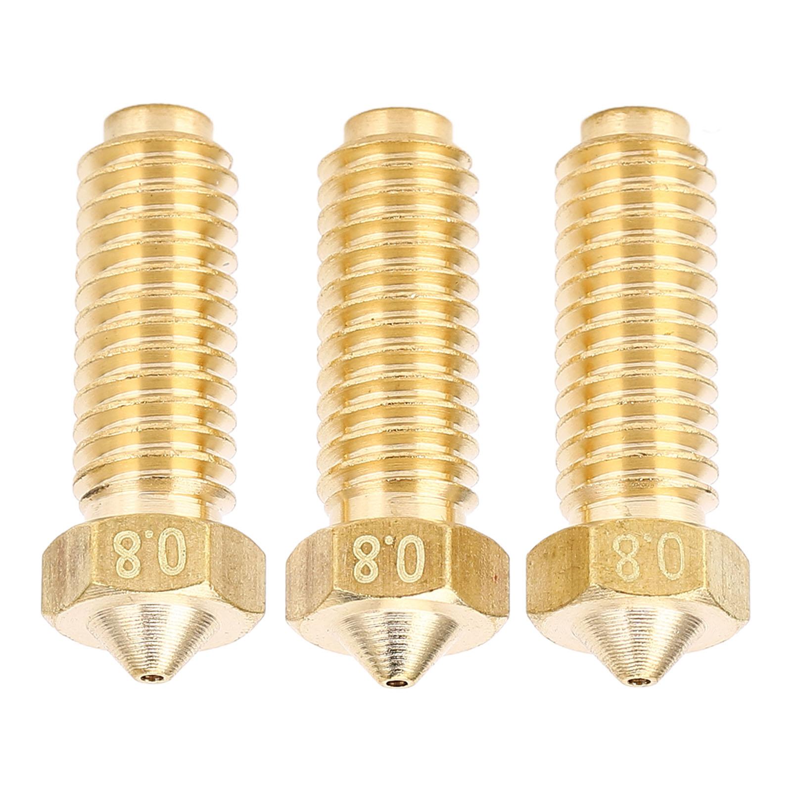 

3 шт. сопла для 3D-принтера с высоким потоком, резьба M6, латунное сопло для печати, замена для Kobra 2 2Pro