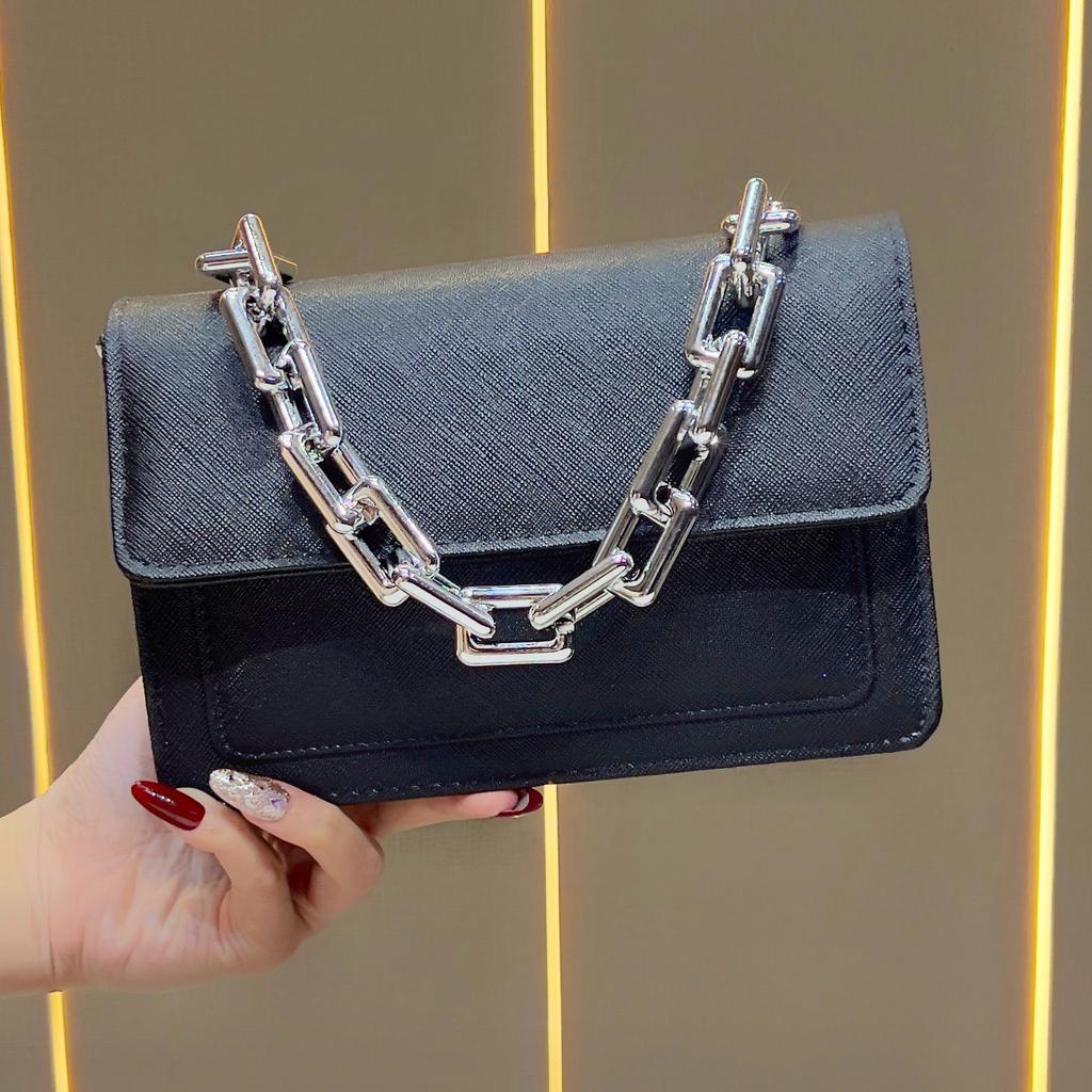 Borsa a mano con tracolla per abbigliamento formale da sera, Borsa a mano con tracolla a catena, Borsa a mano da donna per portarla a tracolla