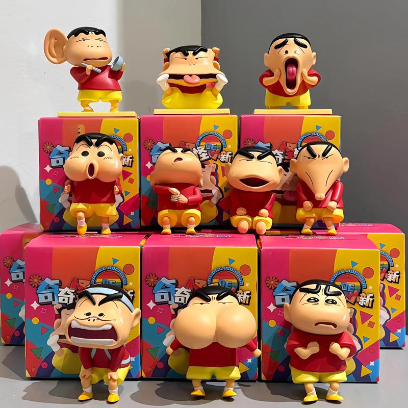 Crayon Shin-chan Ornaments Statue Action Figure Bizarre Series Toys Anime Shin Chan Figuras Doll Collection Model Gift