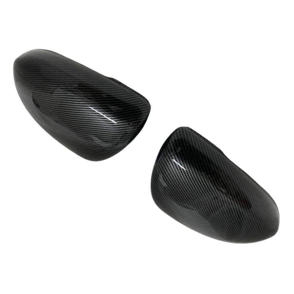 2Pcs Glossy Black Rearview Mirror Cover Side Mirror Caps for Vauxhall Corsa D 2006-2014 E 2014-