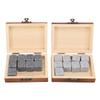Whiskey Stones Set Reusable Non Diluting Chilling Cooling Wine Beverage Whiskey Rocks Gift Box 2 Sets