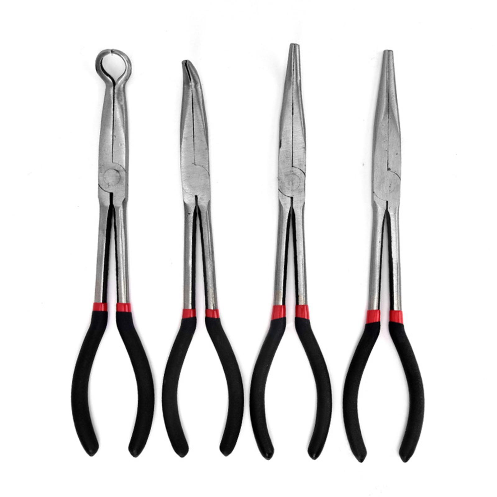 Premium Steel Spark Plugs Removal Plier Long Handle Pliers Kit Car Spark plugs Removal And O Rings Clamp Installation 1