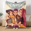 1pc KPop Demon Hunters9 Blanket, Gift, for Men and Women, Soft Blanket, Good for Sofa Bed Couch Travel, Lightweight Flannel Blanket