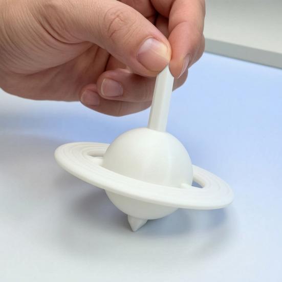 Planet Shape Desktop Ornament Ring Made From Food-grade 1 Pc