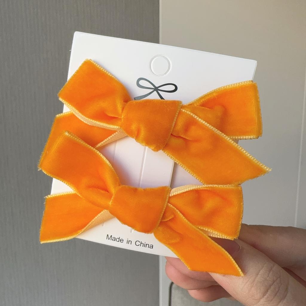 2Pcs/Set New Fluff Cute Bows Baby Hair Clips Candy Color Girls Princess Hairpins Barrettes Kids Hair Accessories Gift