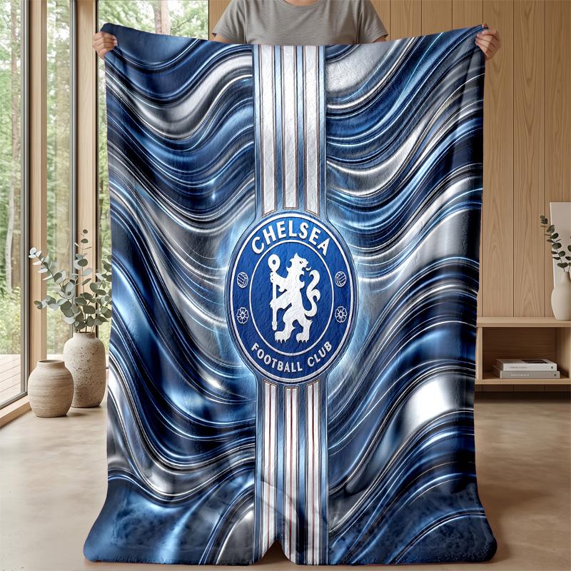 Chelsea FC Themen-Decke Weiche Flanell-Decke Plüsch-Überwurf Gemütliche Sofa-Bett-Decke für Wohnkultur