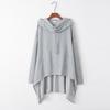 2023 Autumn/Winter European & American Solid Color Long Hooded Sweatshirt