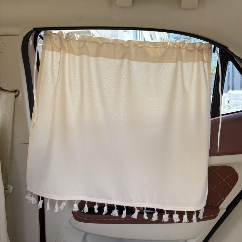 Car Privacy Curtain: Front and Rear Seat Divider, A/C Partition, Sunshade, Anti-Peep Privacy Barrier