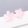 50 Multicolor Transparent Gradient Cherry Blossom Petal Charms for DIY Jewelry
