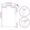Blackout Roller Blind Cream White 125x210 cm Fabric Width 121.6 cm