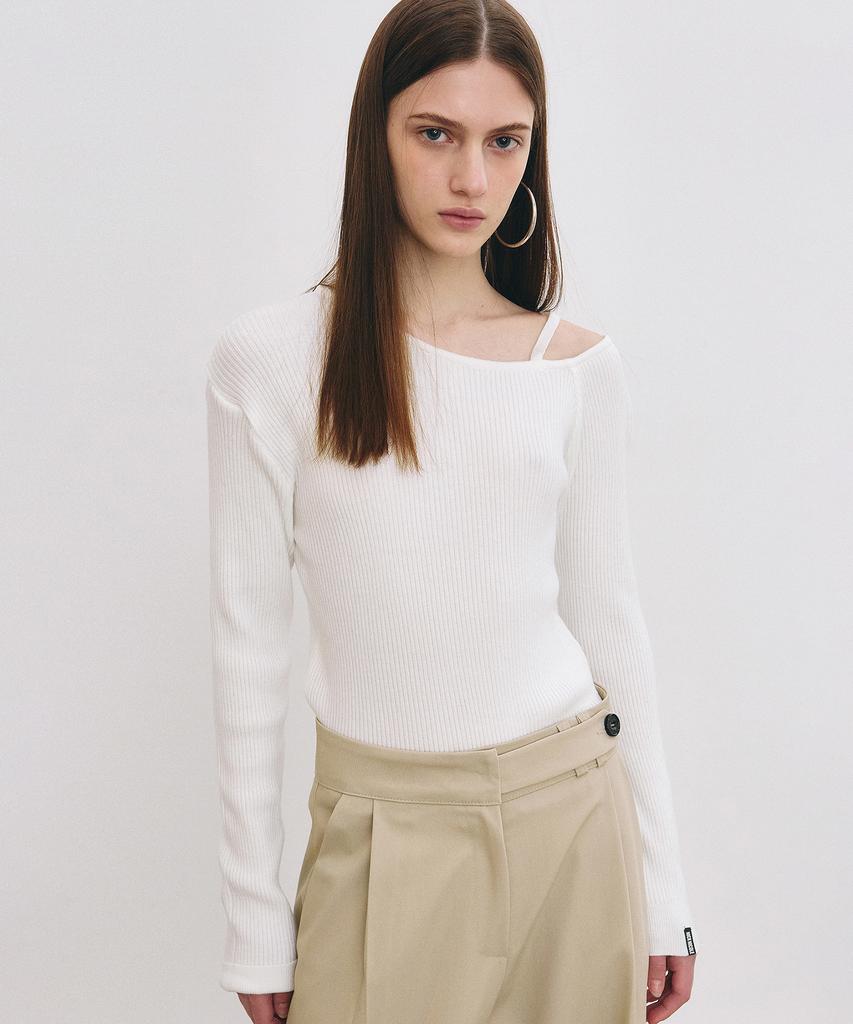 Nigaennikol Shoulder Strap Nicole Label Knit_Ivory