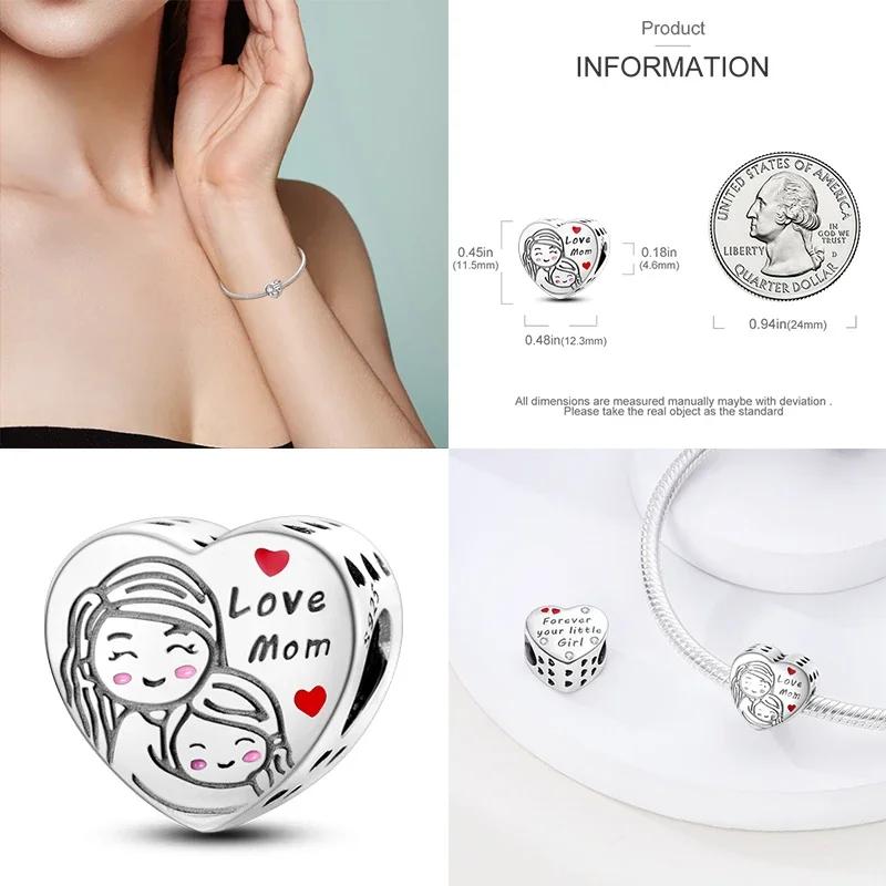 925 Silber Glühwürmchen Libelle Eule Anhänger Kleeblatt Herz Zirkon Farbperle für Original Armband Anhänger Schmuck