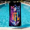 NFL Print Beach Towel Design, Soft, Lightweight. for Home Bathroom, Spa, Pool, Yoga, Surfing, Camping, Gift for Family, Friend