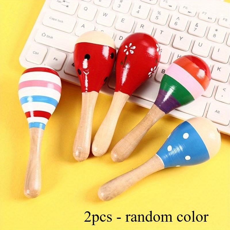 Wooden Maraca Hand Percussion Instrument Rhythm Shaker for Live Performances Parties and Musical Entertainment
