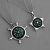 Pendant Outdoor Compass Multifunctional Survival Boat Rudder Compass Jewelry Necklace