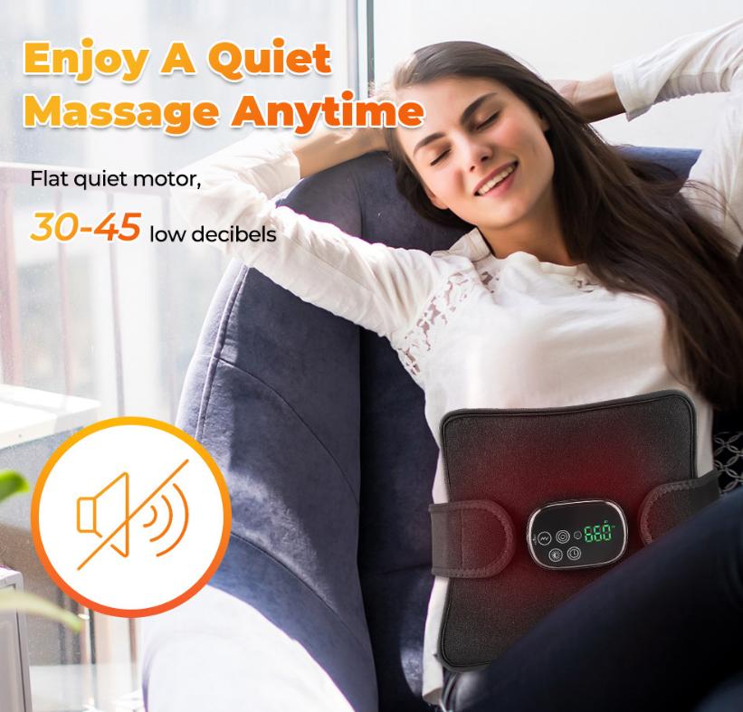 LED Red Light Therapy Belt, Multifunctional Far-Infrared Hot Compress Massage Shoulder & Knee Wrap