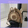 Unique Woven Crossbody Bag Beautiful Shell Design For Trendy Women With Spacious Interior