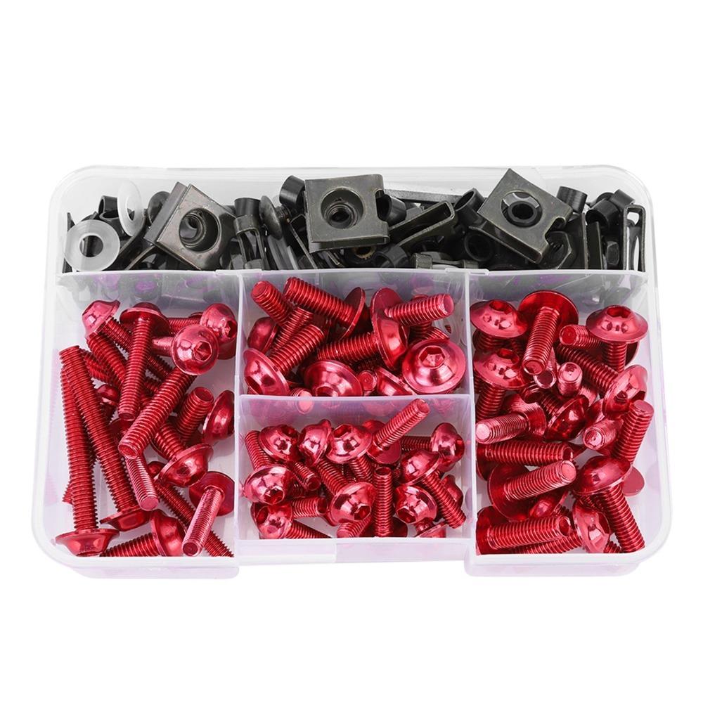 177pcs With Storage Case Motorcycle Fairing Screws For Fairing Replacement