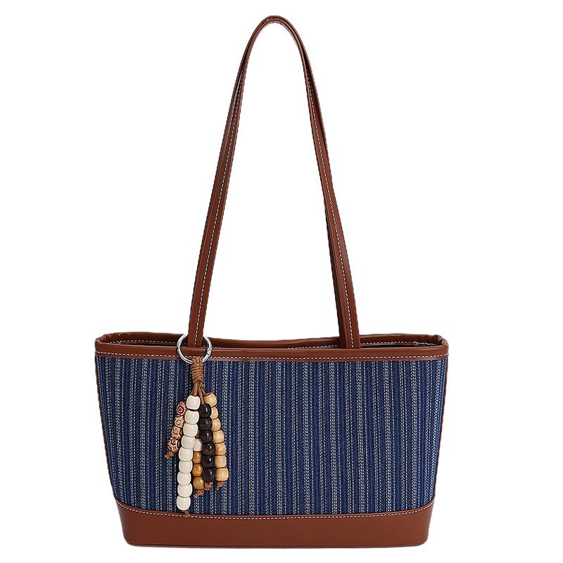 Retro Korean Pleated Underarm Shoulder Bag 2025 - Women's Large Capacity Crossbody Bucket Style
