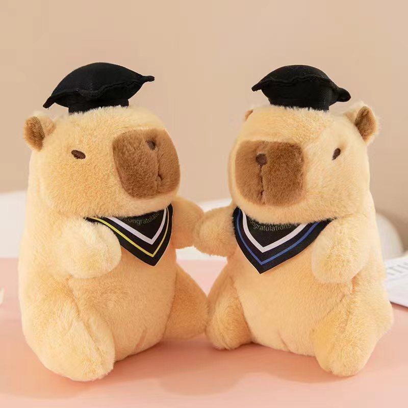 Premium Eight-inch Machine Doll Plush Toy Wedding Throwing and Pushing Event Gift Capybar Doll