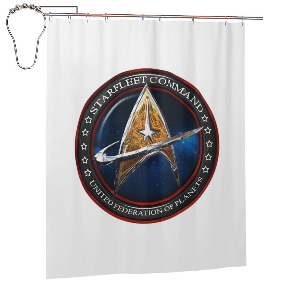 

Star Treks Science Fiction Tv Series Shower Curtain Bathroom Polyester Waterproof Bath Curtains With Hooks W60H190(CM)-1 Pcs