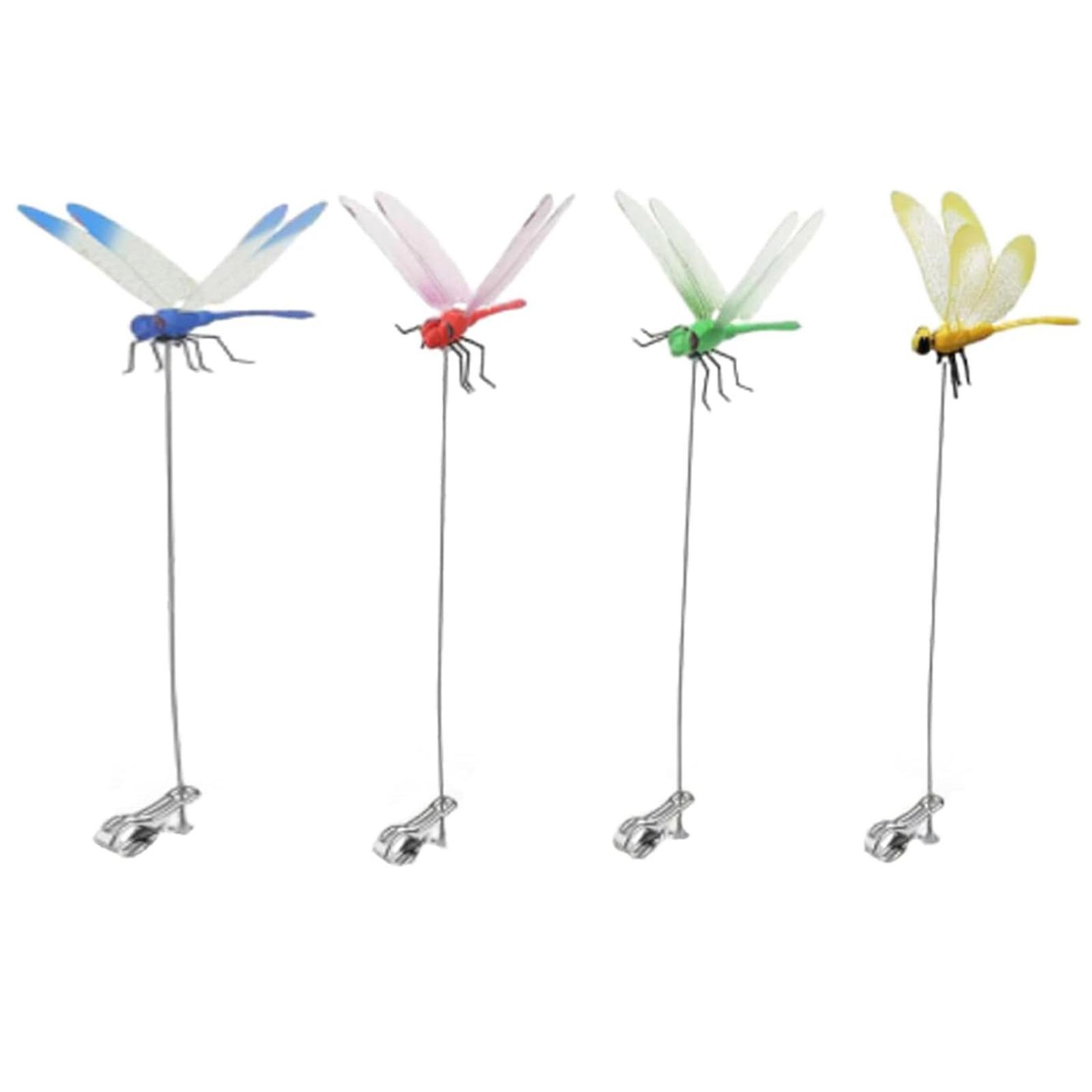 

Dragonfly Hat Clip Realistic Dragonfly Bug Repellent Outdoor Dragonfly Rod Clip 3D Artificial Fake Dragon Fly Clips Garden Decor разноцветный