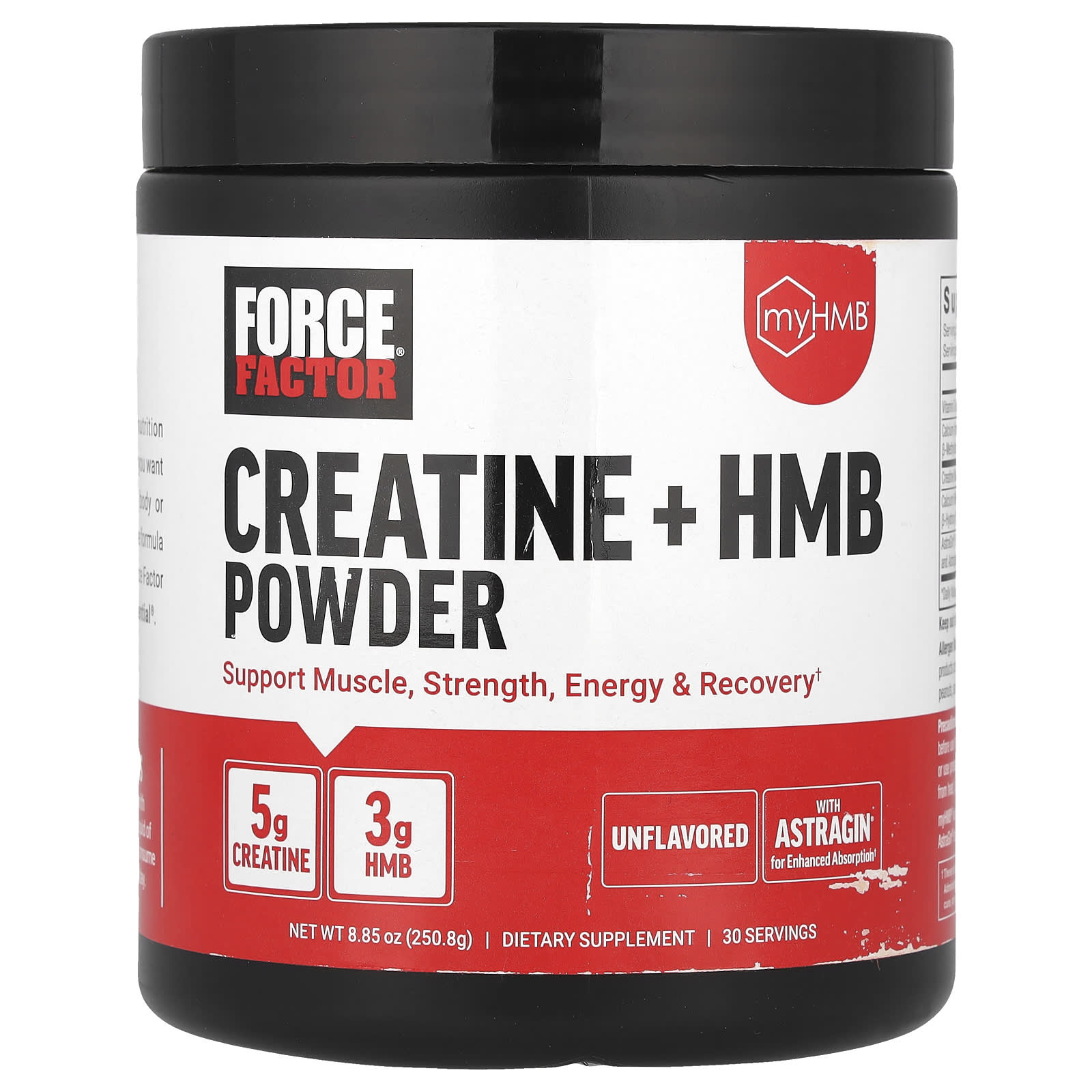 

Creatine + Hmb Powder, Unflavored, 250.8G(8.85Oz)