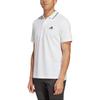 adidas Solid Color Logo Print Casual Polo Shirt Men Tops White IC9315