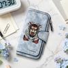 Gothic Devil Pattern Long Wallet Portable Durable Multi Card Slots Clutch for Daily Use